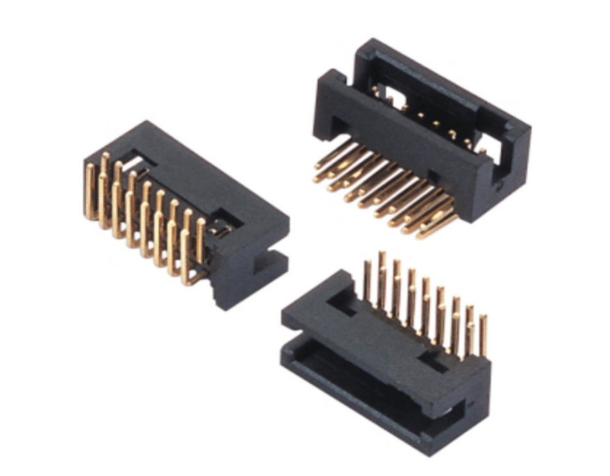PCBのコネクターへの2.0mmの箱ヘッダーのコネクター90の程度PA6Tワイヤー