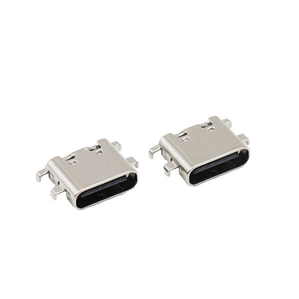 6つのPin USBのタイプCのコネクターのソケットPCBの沈降の版の女性0.8MM 3.1mm