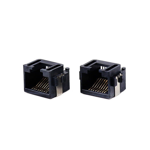 直角沈降のタイプ中間の台紙RJ45 PCBのコネクターの女性のモジュラー ジャックのすくい