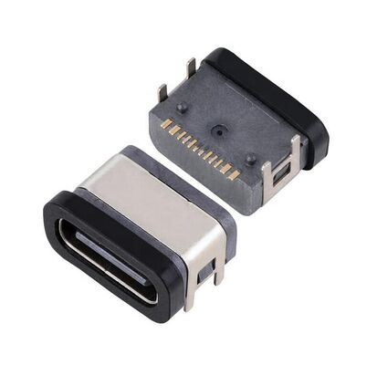 16ピンUSBCタイプ 女性接続器 防水型USBSMTIPX7