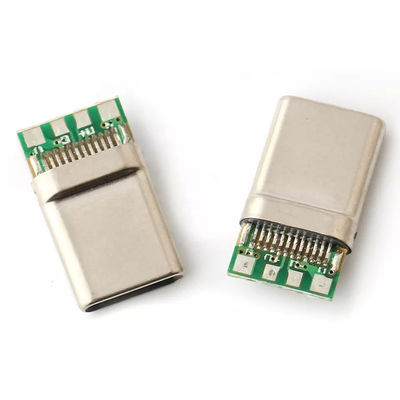 12pin USB 3.1 USB C オス コネクタ はんだワイヤ PCB USB プラグ インターフェイス